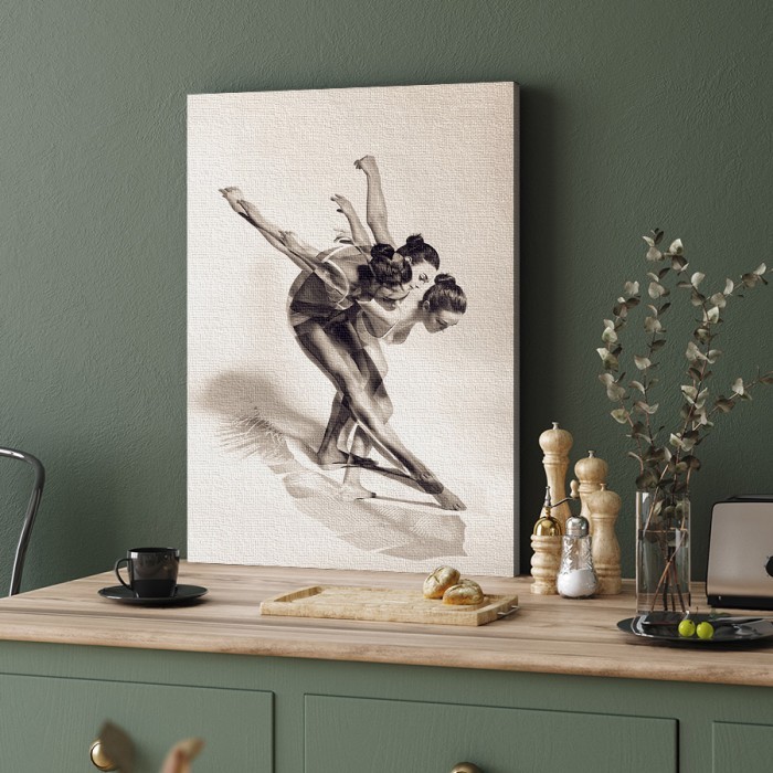 Πίνακας σε καμβά για το δωμάτιο – Γυναίκα που χορεύει