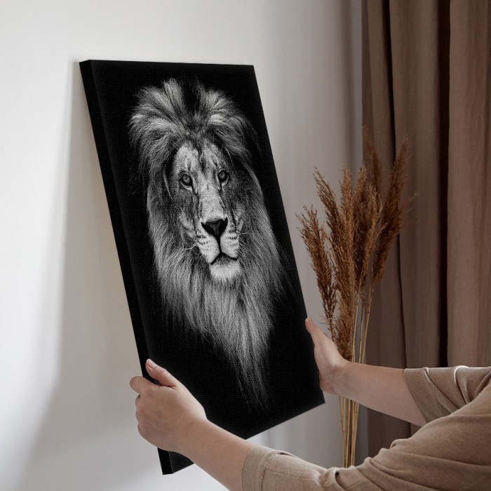 Πίνακας σε καμβά διακόσμηση τοίχου – Πορτρέτο λιονταριού