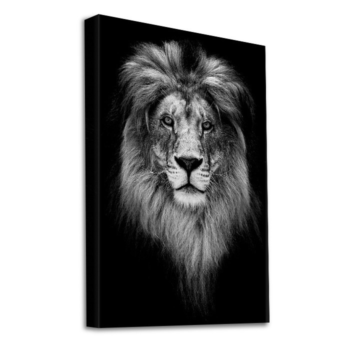 Πίνακας σε καμβά με τελάρο – Πορτρέτο λιονταριού