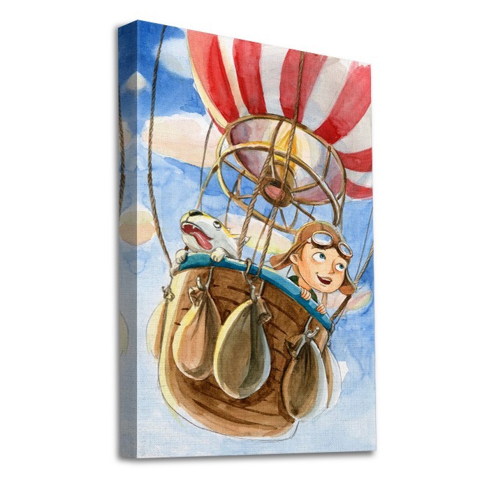 Πίνακας σε καμβά με τελάρο με Ταξίδι με αερόστατο