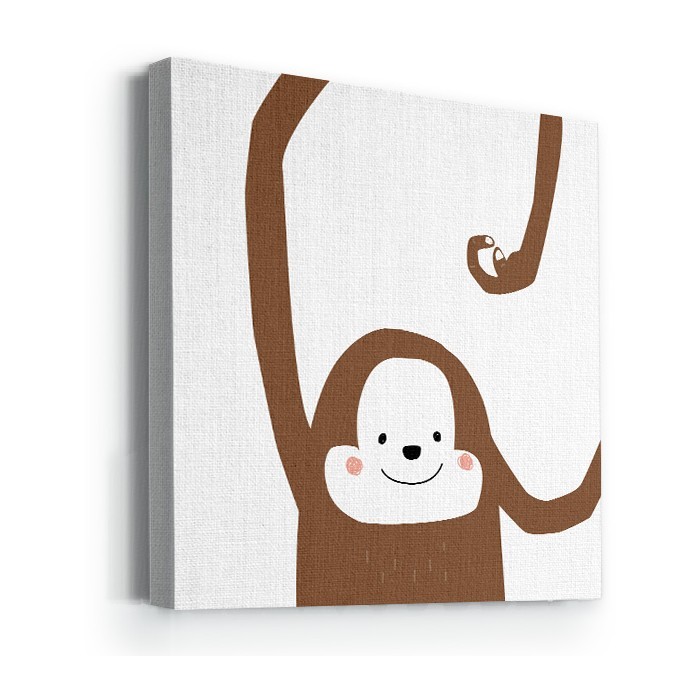 Πίνακας σε καμβά με τελάρο με Γελαστή μαϊμού
