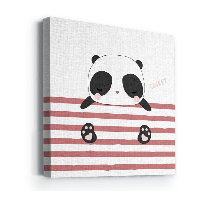 Πίνακας σε καμβά με τελάρο με Μικρό panda