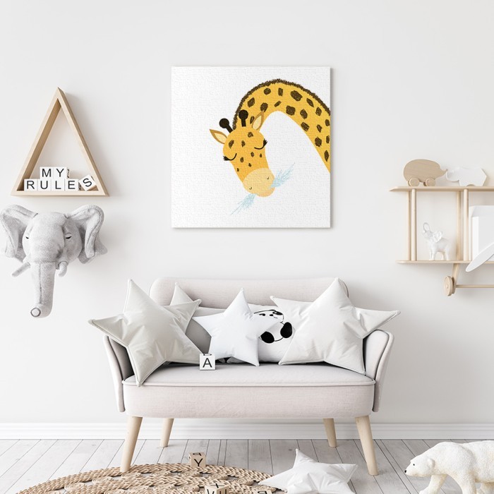 Πίνακας σε καμβά για το σαλόνι με Όμορφη καμηλοπάρδαλη