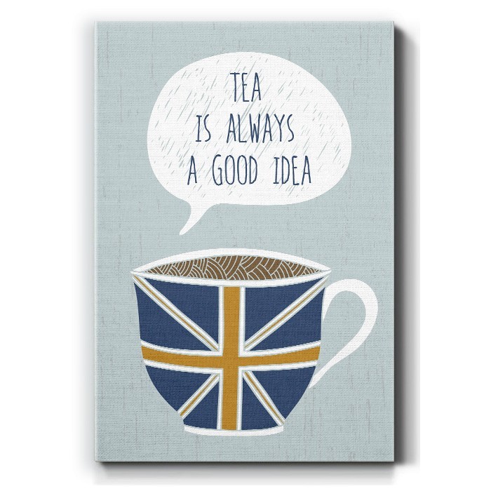Tea is a good idea σε Πίνακα σε καμβά