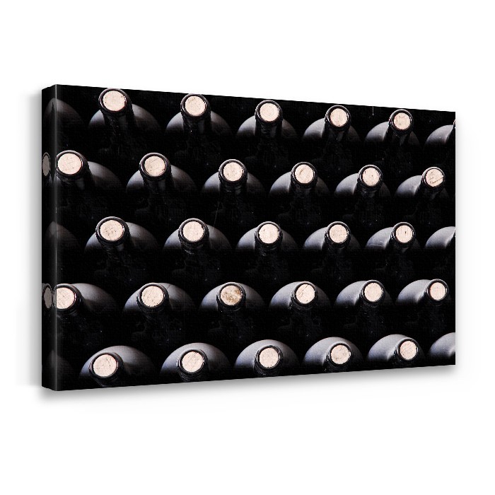 Wine bottles σε Πίνακα σε καμβά με τελάρο