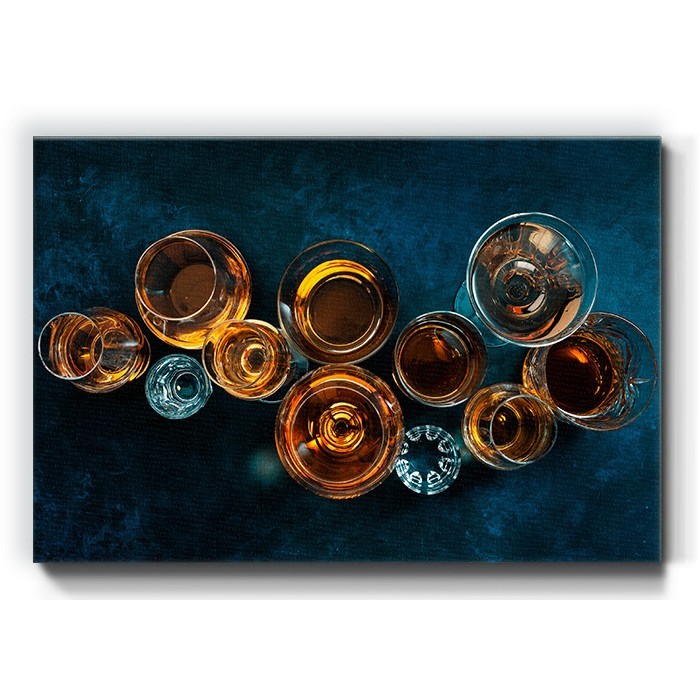 Αλκοολούχα ποτά σε Πίνακα σε καμβά