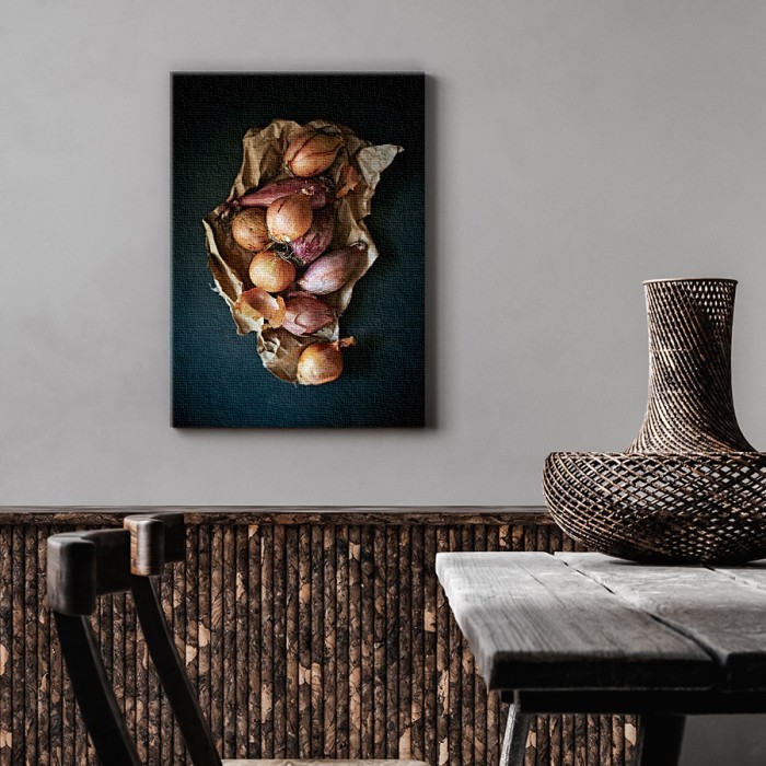 Κρεμμύδια σε Πίνακα σε καμβά για το σαλόνι