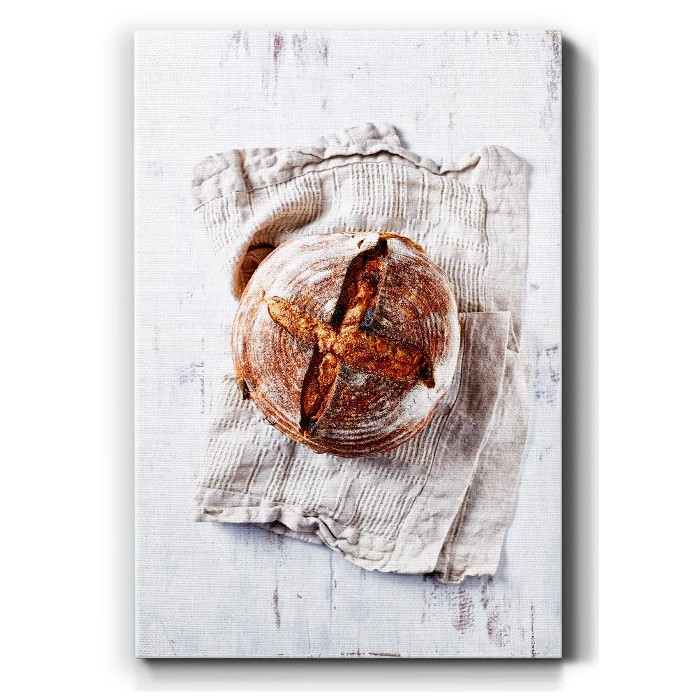 Σπιτικό ψωμί σε Πίνακα σε καμβά