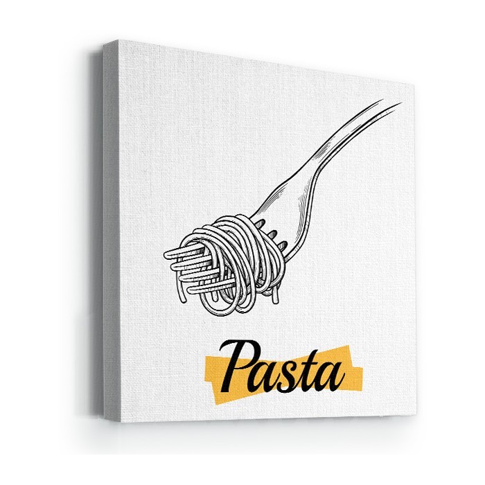 Πίνακας σε καμβά με τελάρο «Illustration pasta art»