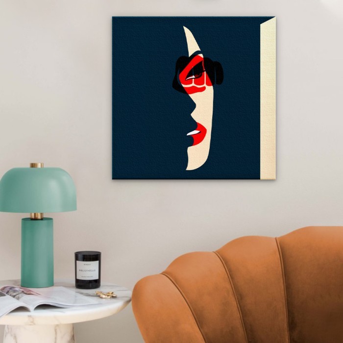 Πίνακας σε καμβά για το σαλόνι με την Θλιμμένη γυναίκα