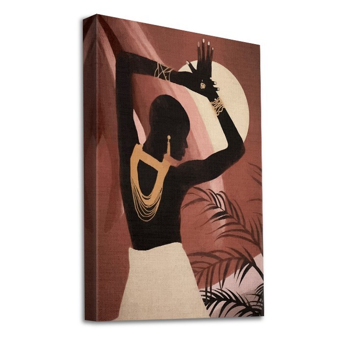 Πίνακας σε καμβά με τελάρο με Αφρικανή χορεύτρια