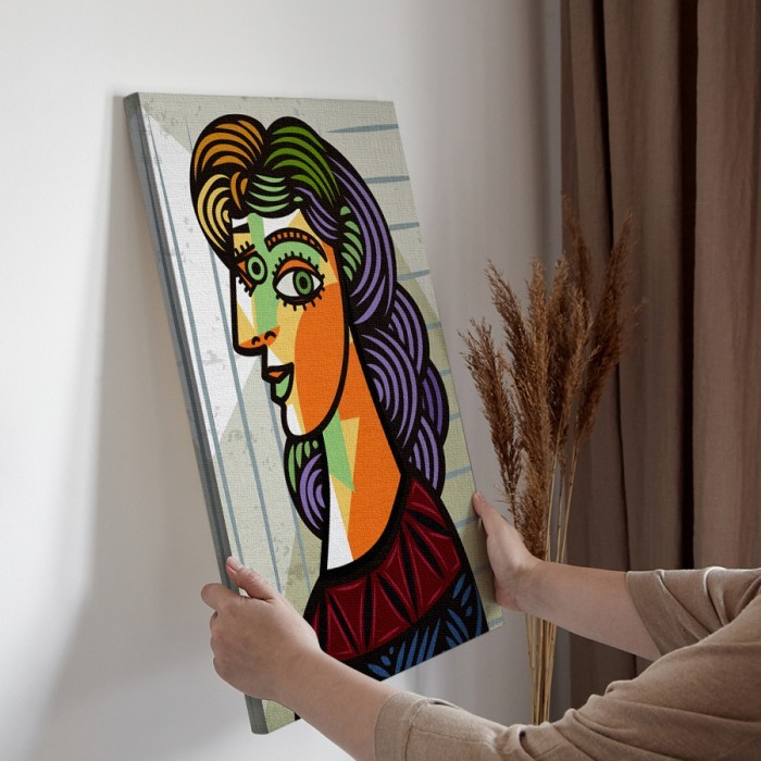 Πίνακας σε καμβά για την διακόσμηση τοίχου με Πολύχρωμη προσωπογραφία