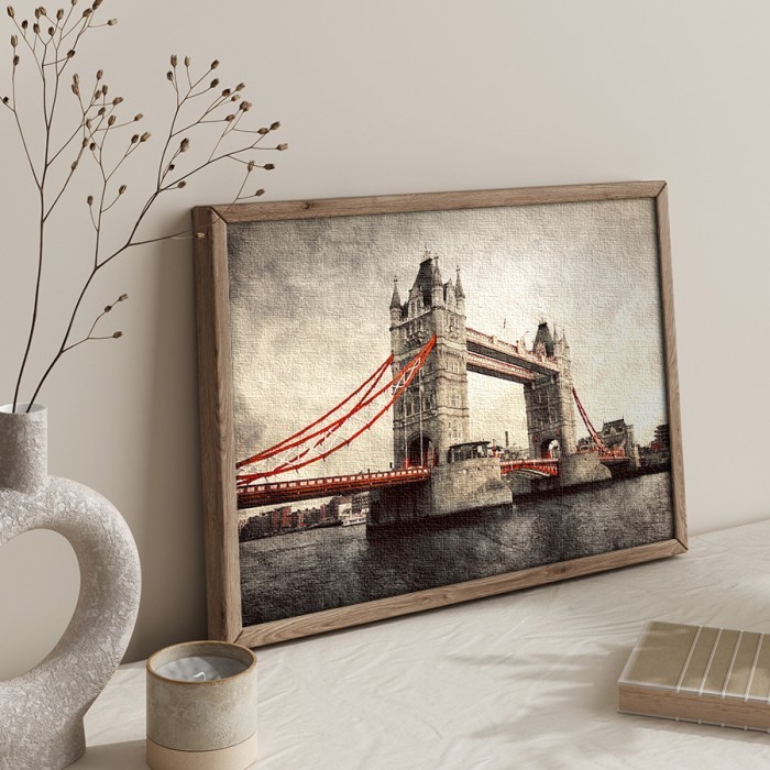Πίνακας σε καμβά με κορνίζα Tower Bridge