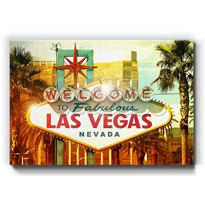 Πίνακας σε καμβά Welcome to Las Vegas