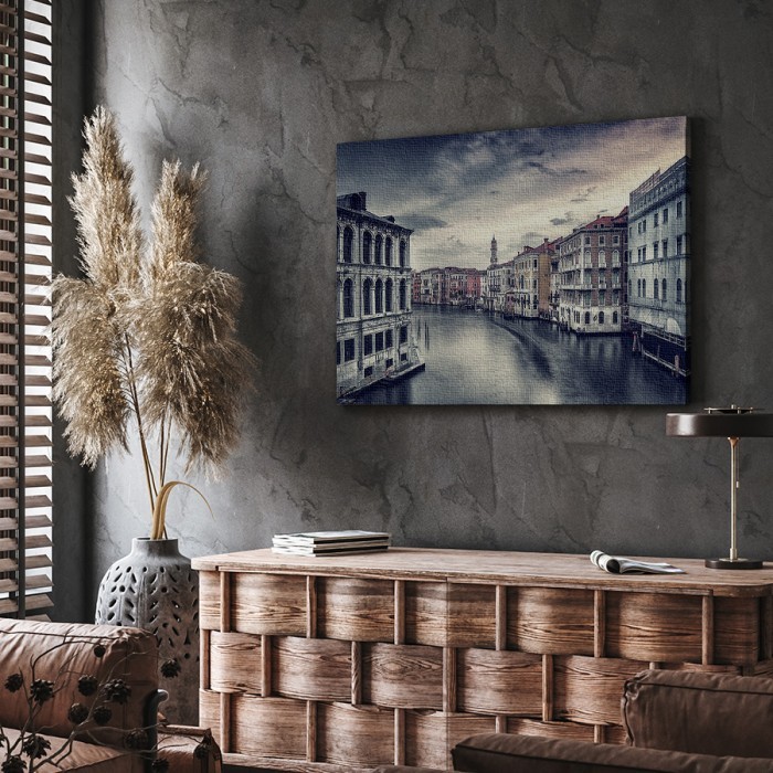 Μεγάλο Κανάλι Βενετίας σε Πίνακα σε καμβά με κορνίζα