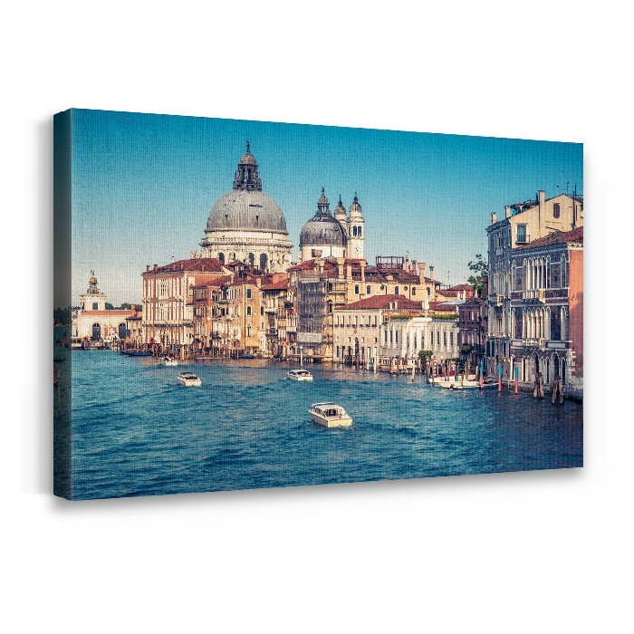 Πίνακας σε καμβά με τελάρο με το Κανάλι της Βενετίας