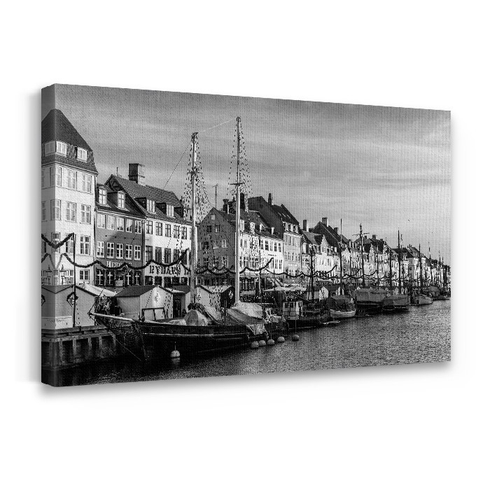 Πίνακας σε καμβά με τελάρο με το Λιμάνι της Κοπεγχάγης