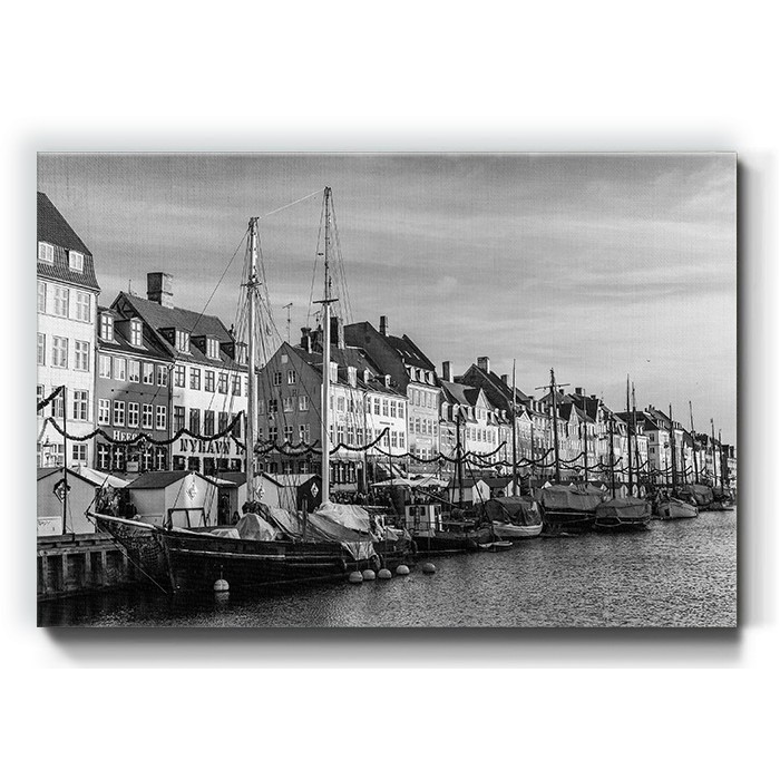 Πίνακας σε καμβά με το Λιμάνι της Κοπεγχάγης