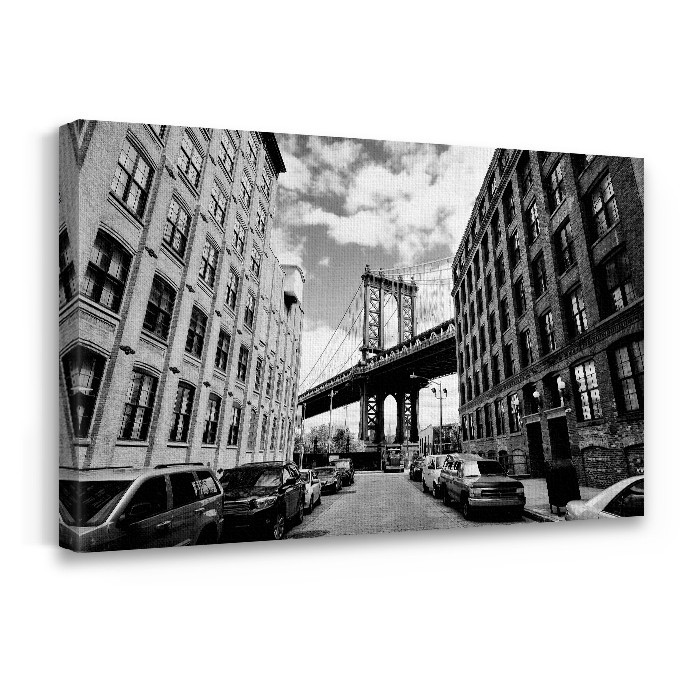 Manhattan Bridge σε Πίνακα σε καμβά με τελάρο