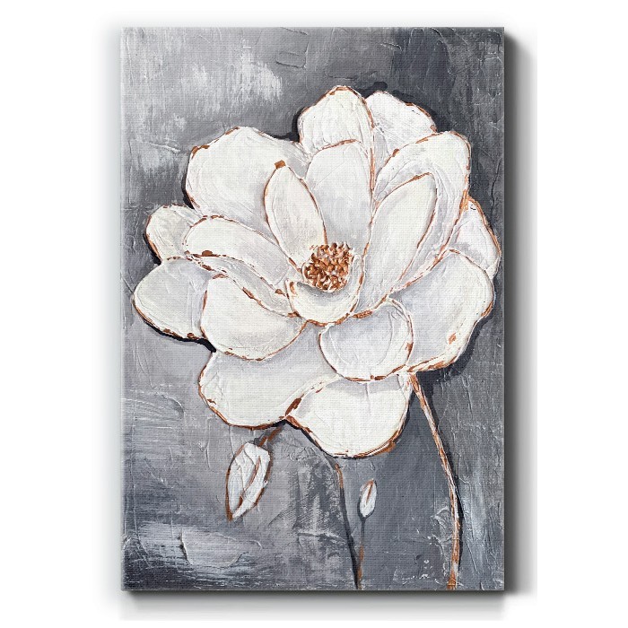 Πίνακας σε καμβά με Λευκό λουλούδι
