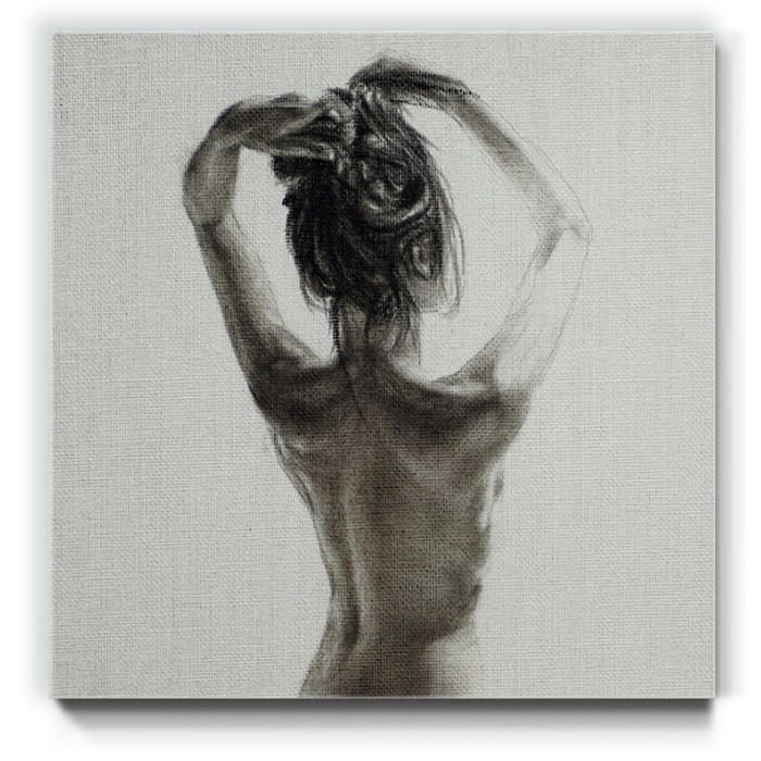 Πίνακας σε καμβά με Φιγούρα γυμνής κοπέλας