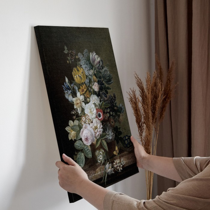 Πίνακας σε καμβά για την διακόσμηση τοίχου με Μπουκέτο με λουλούδια