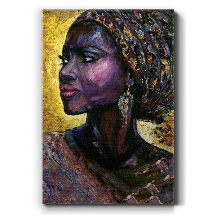 Πίνακας σε καμβά με Κομψή αφρικανή γυναίκα