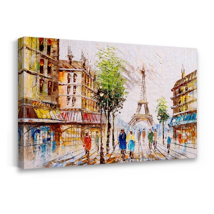 Πίνακας σε καμβά με τελάρο με Πεζόδομο στο Παρίσι