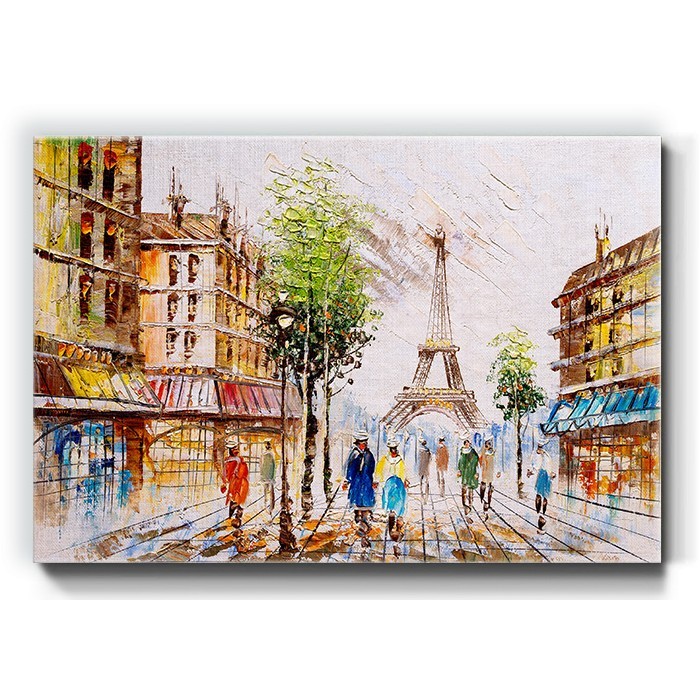 Πίνακας σε καμβά με Πεζόδομο στο Παρίσι
