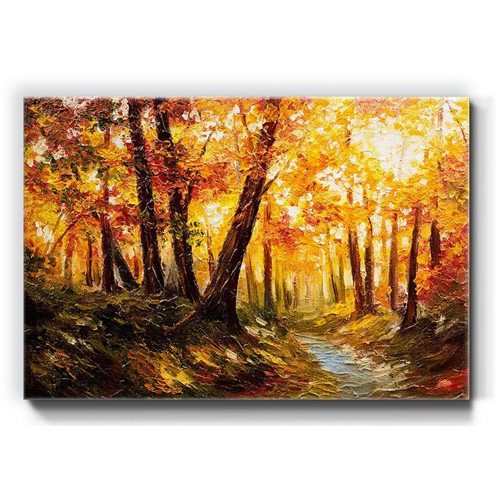Πίνακας σε καμβά με Δάσος το φθινόπωρο