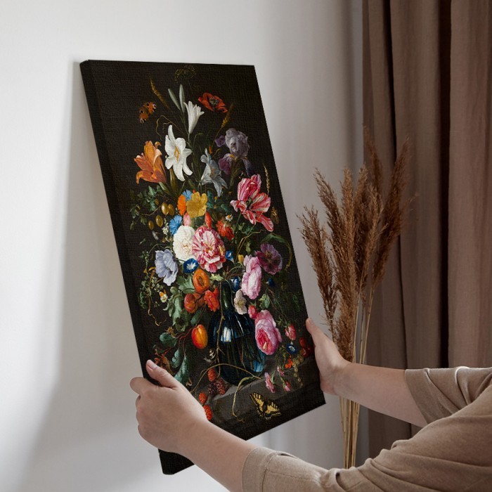 Πίνακας σε καμβά για την διακόσμηση τοίχου με Βάζο με λουλούδια