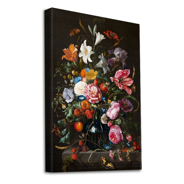 Πίνακας σε καμβά με τελάρο με Βάζο με λουλούδια