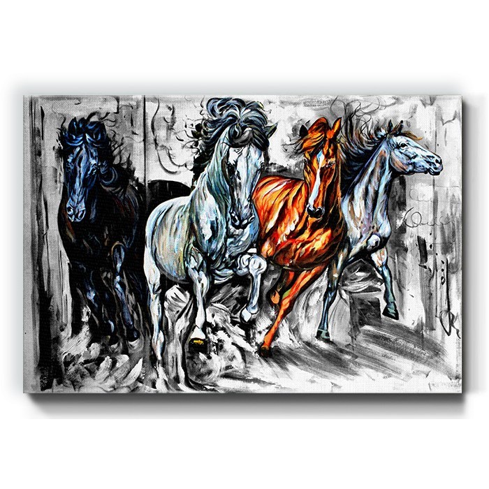 Πίνακας σε καμβά με Άγρια άλογα