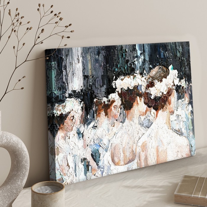Πίνακας σε καμβά για το σαλόνι με Όμορφες μπαλαρίνες