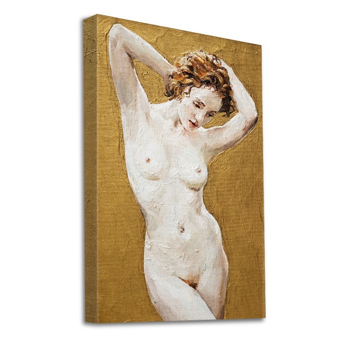 Πίνακας σε καμβά με τελάρο με Νεαρή γυμνή γυναίκα