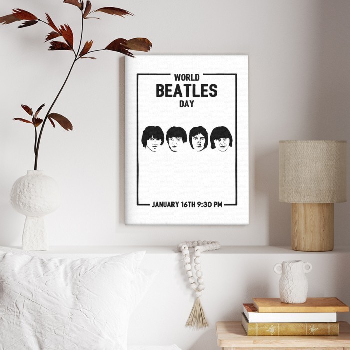 Πίνακας σε καμβά για το σαλόνι Beatles