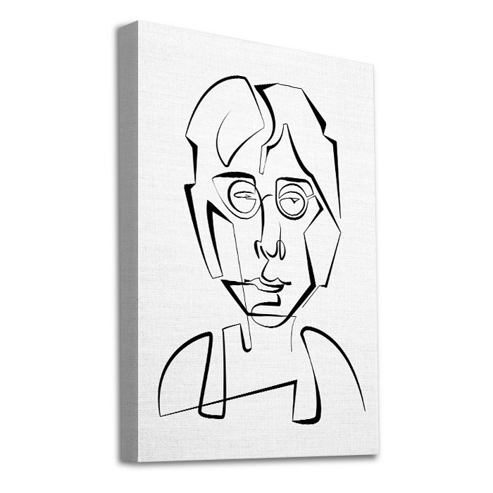 Πίνακας σε καμβά με τελάρο με Προσωπογραφία John Lennon