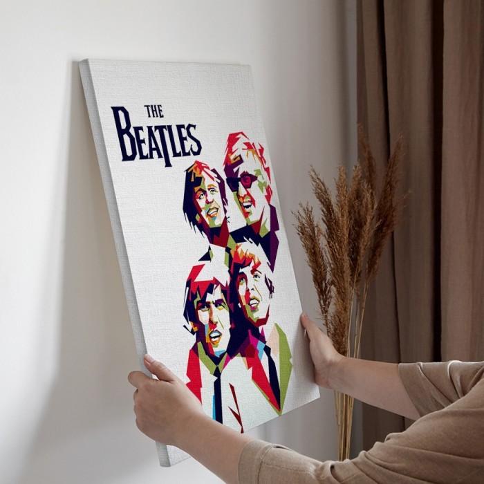 Πολύχρωμη εικογράφηση Beatles σε Πίνακα σε καμβά για την διακόσμηση τοίχου