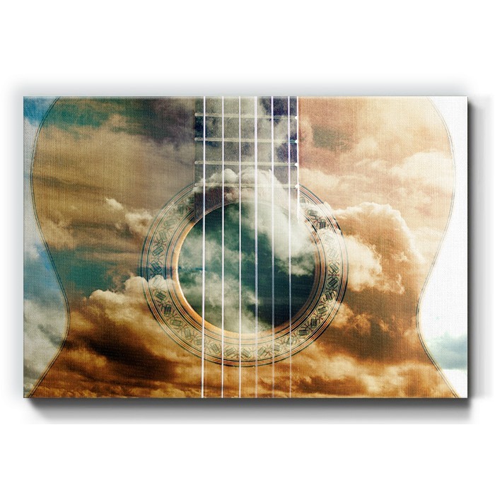 Ακουστική κιθάρα σε Πίνακα σε καμβά 