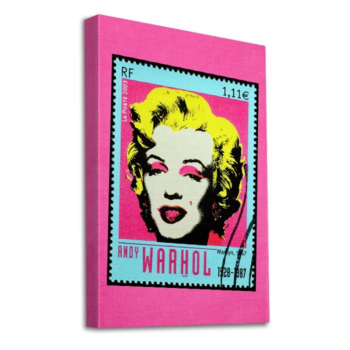 Γραμματόσημο Marilyn Monroe σε Πίνακα σε καμβά με τελάρο