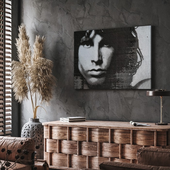 Πίνακας σε καμβά για το σαλόνι Jim Morrison