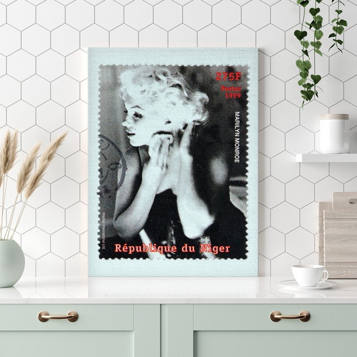 Πίνακας σε καμβά με κορνίζα Marilyn Monroe