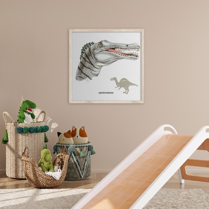 Σπινόσαυρος σε Πίνακα σε καμβά με κορνίζα 