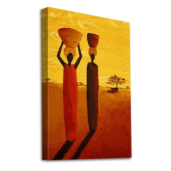 Πίνακας σε καμβά με τελάρο με African Women