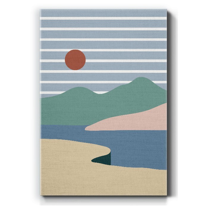 Πίνακας σε καμβά με Πολύχρωμα βουνά