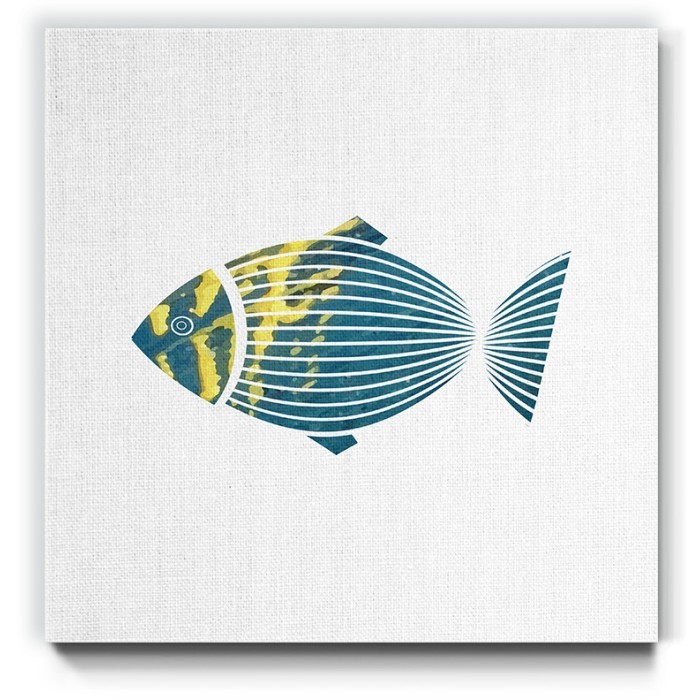 Πίνακας σε καμβά με Πολύχρωμο ψάρι