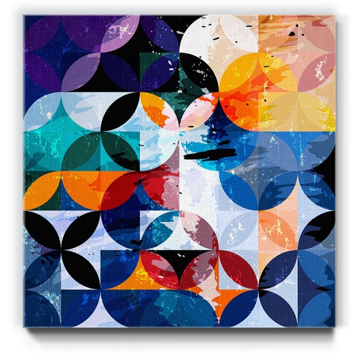 Πίνακας σε καμβά με Πολύχρωμα σχήματα