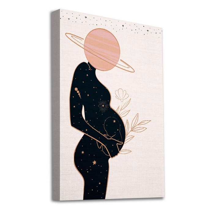 Πίνακας σε καμβά με τελάρο με  έγκυο γυναίκα