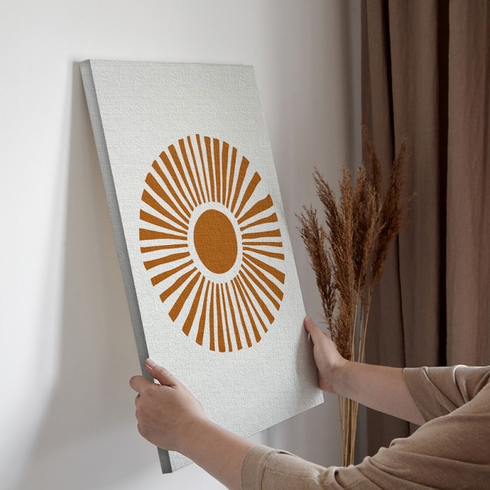 Abstract ήλιος σε Πίνακα σε καμβά για την διακόσμηση τοίχου
