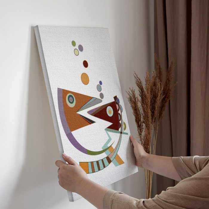 Πίνακας σε καμβά για την διακόσμηση τοίχου με Αφηρημένη χρωματιστή σύνθεση